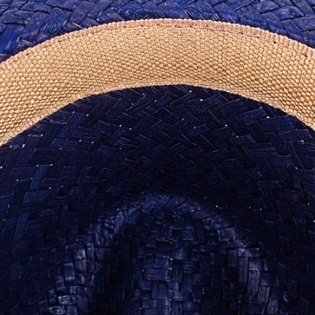 Chapeau en paille verdâtre
