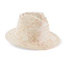 Chapeau de paille bonnet blanc