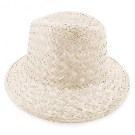 Chapeau de paille bonnet blanc