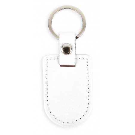 Porte-clés Original en Simili Cuir Blanc