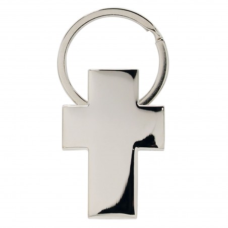 Porte clés croix en métal