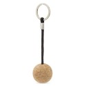 Porte-clés en liège avec boule tridimensionnelle