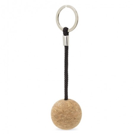 Porte-clés en liège avec boule tridimensionnelle