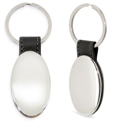 Porte-clés ovale en métal