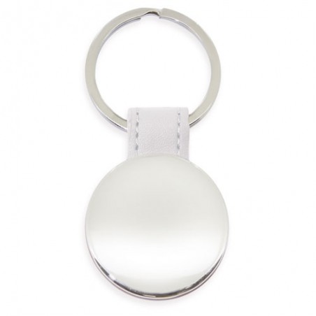 Porte-clés métallique rond