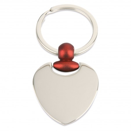 Porte-clés Métal en Forme de Coeur