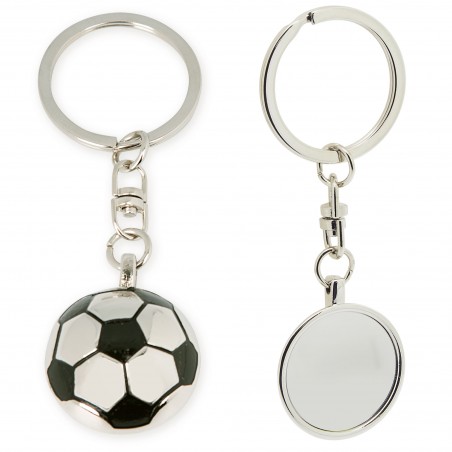 Porte clés en métal de football
