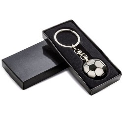 Porte-clés en métal de football