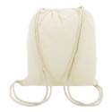 Sac en coton naturel avec cordons Détail écologique et pratique pour les événements
