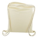 Sac en coton naturel avec cordons Détail écologique et pratique pour les événements