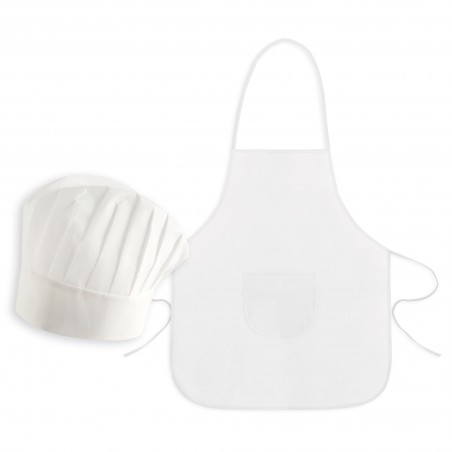 Tablier et bonnet infant bl nw bl