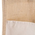 Sac en jute laminé et coton avec poche extérieure