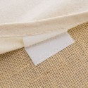 Sac en jute laminé et coton avec poche extérieure