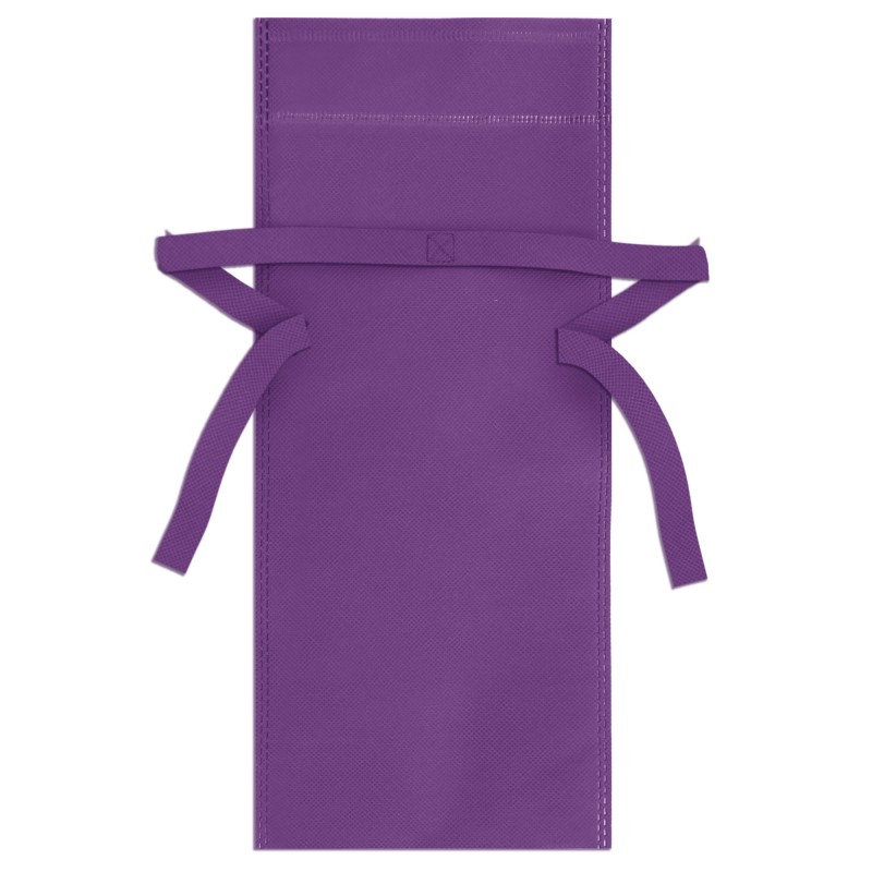 Sac En Tissu Non Tissé Violet Avec Nœud Pour Détails
