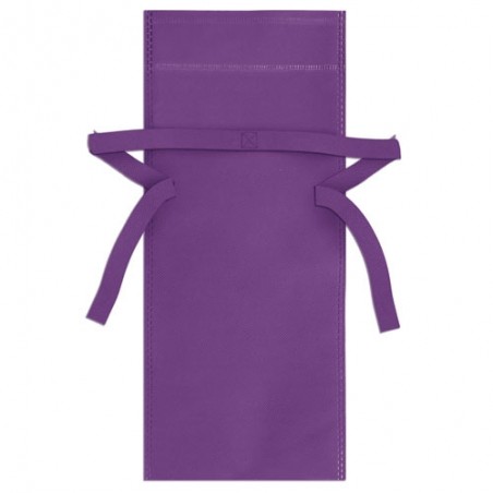 Sac en Tissu Non Tissé Violet avec Nœud pour Détails
