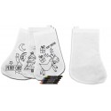 Lot De 10 Chaussettes De Noël à Colorier
