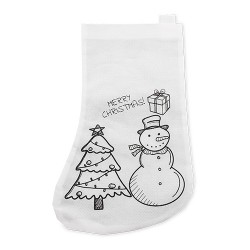 Lot de 10 chaussettes de Noël à colorier