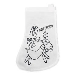 Lot de 10 chaussettes de Noël à colorier