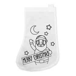 Lot de 10 chaussettes de Noël à colorier