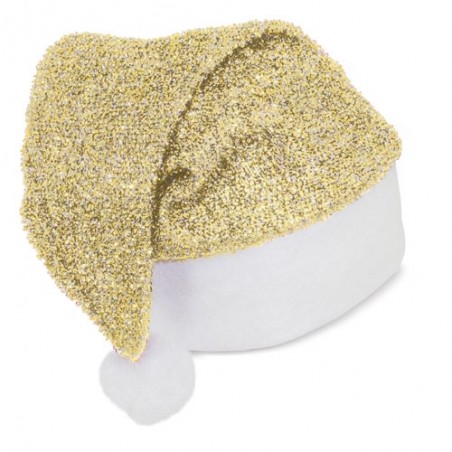 Bonnet de Noël doré