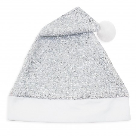 Bonnet de noël argenté