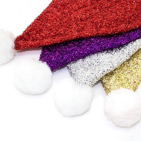 Bonnet de Noël argenté