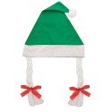 Chapeau de Noël avec tresses