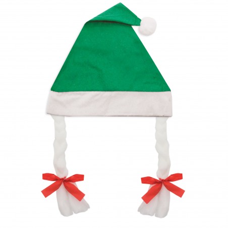 Chapeau de Noël avec tresses