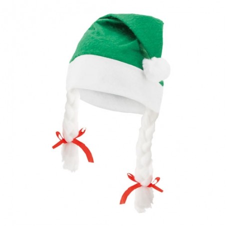 Chapeau de Noël avec tresses