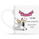 Tasses avec des phrases pour les mariages
