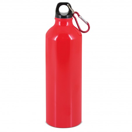 Bouteille en aluminium finie avec mousqueton 800 ml.