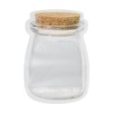 Pot en plastique pliable réutilisable transparent