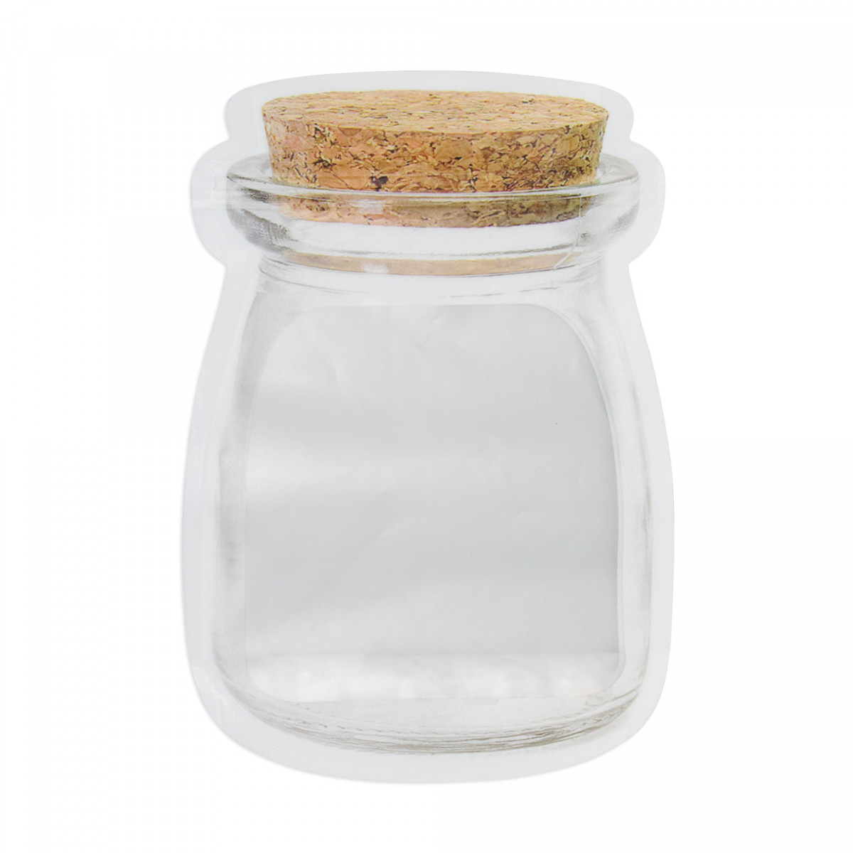 Pot en plastique pliable réutilisable transparent