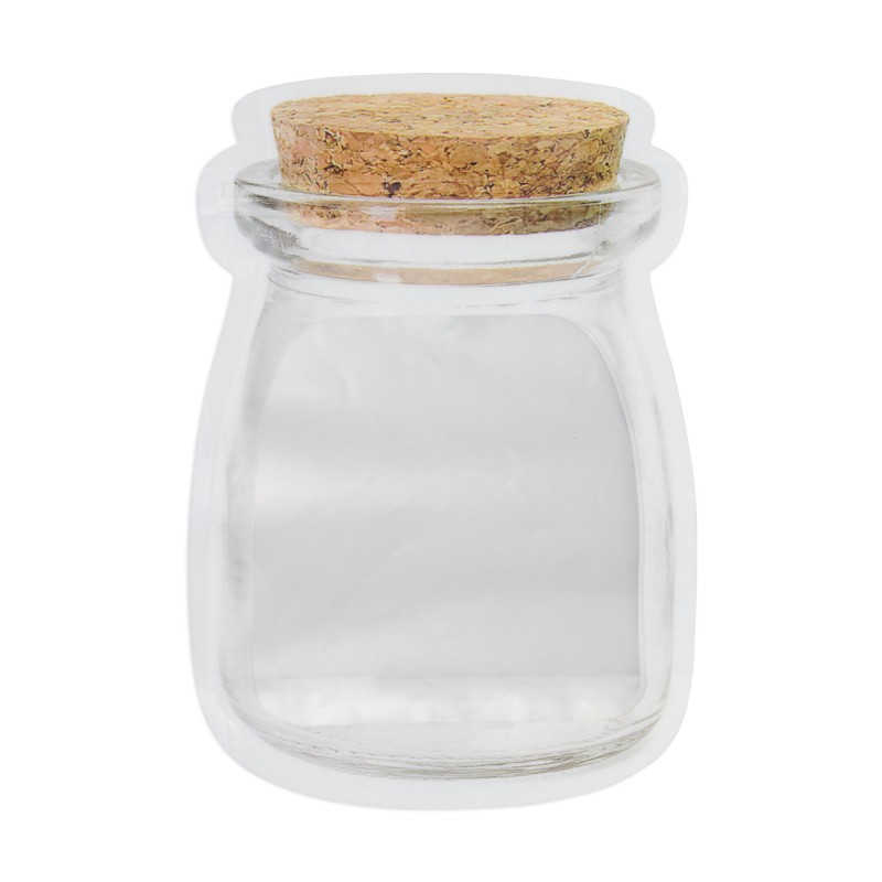 Pot en plastique pliable réutilisable transparent
