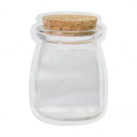 Pot en plastique pliable réutilisable transparent