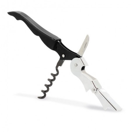Tire-bouchon à Double Levier avec Ouvre-bouteille Design Ergonomique et Efficace