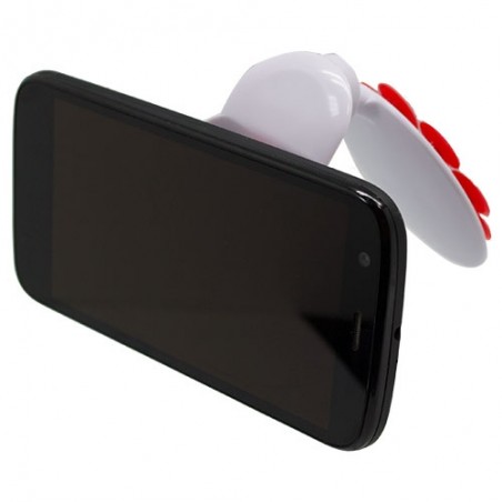 Support mobile ventouse noire