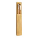 Set de stylo et porte-mine en bambou élastique