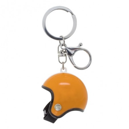 Porte clés casque orange classique