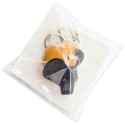 Porte-clés casque classique orange