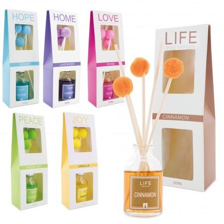 Cadeau ensemble de 6 diffuseurs pom pom