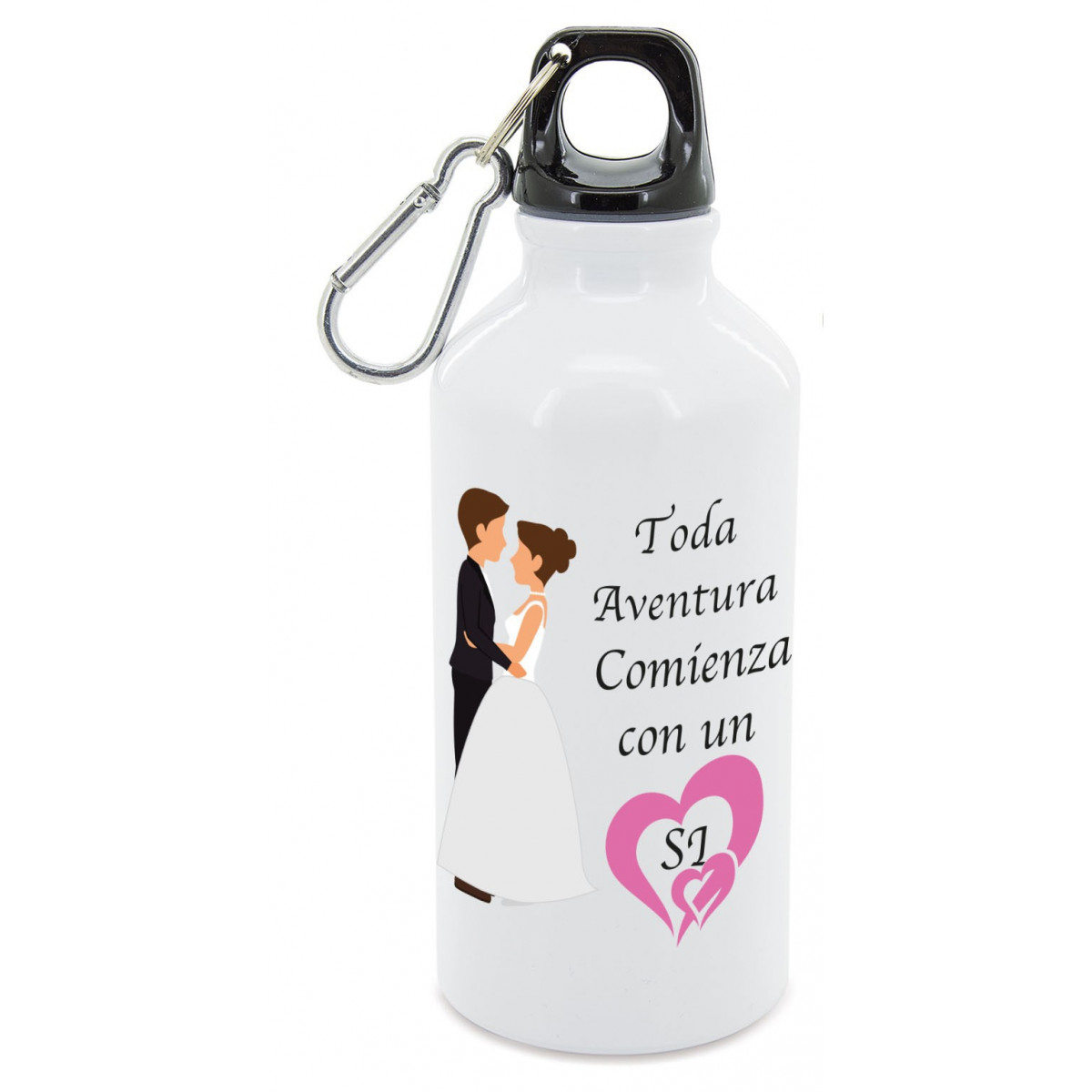 Bouteille en aluminium personnalisée pour les mariages