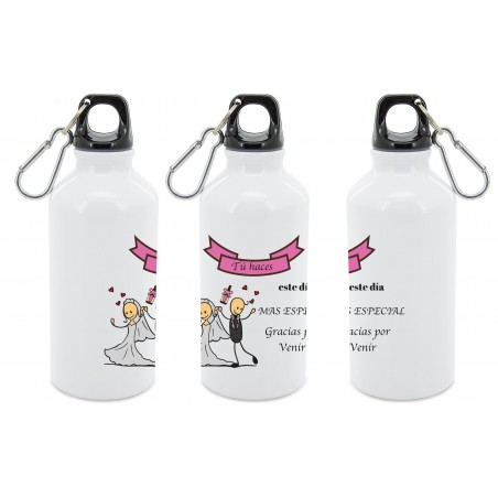 Bouteille D'eau En Aluminium à Offrir Lors Des Mariages