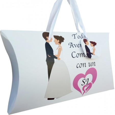 Coffret de mariage : carnet, stylo et sac à main pour vos invités