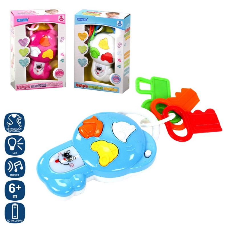 Clés de jouet musicales avec lumières Stimulation sensorielle pour bébés