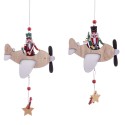 Pendentif avion bois