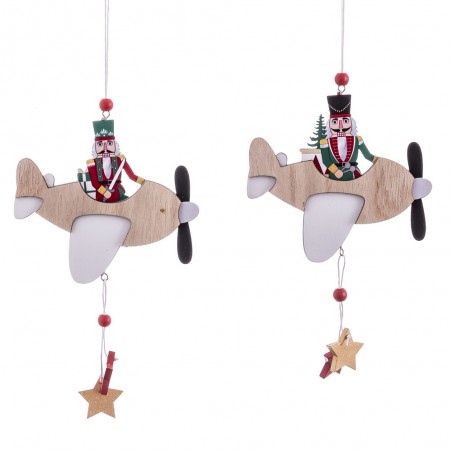 Pendentif avion bois