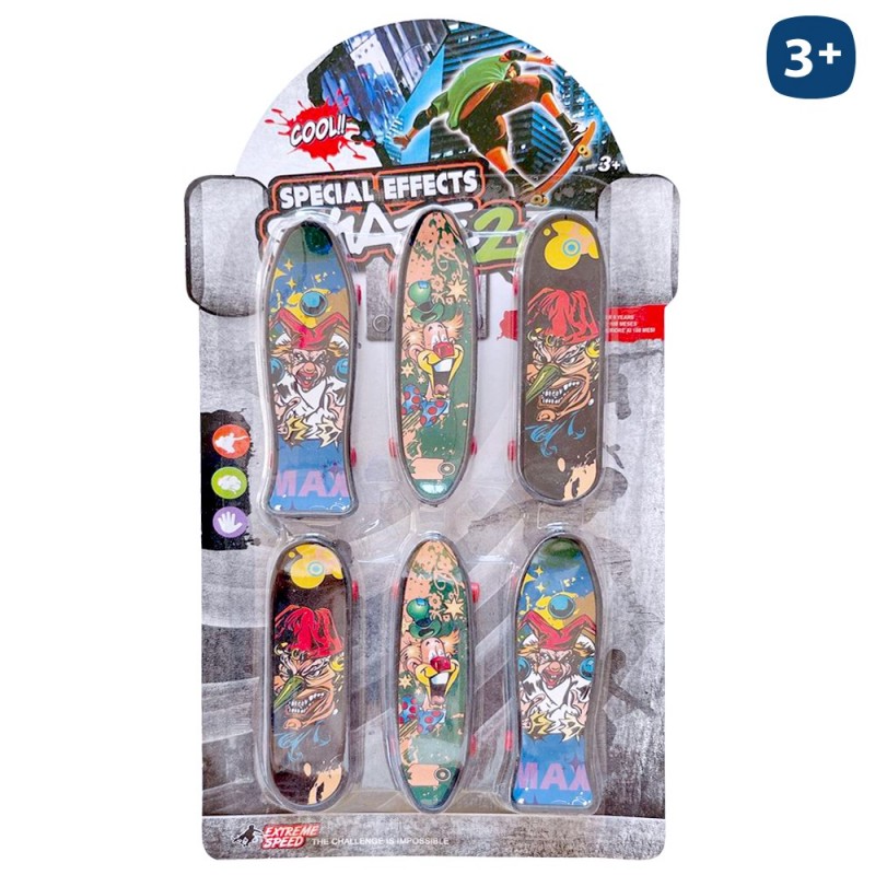 S 6 mini trottinettes avec accessoires