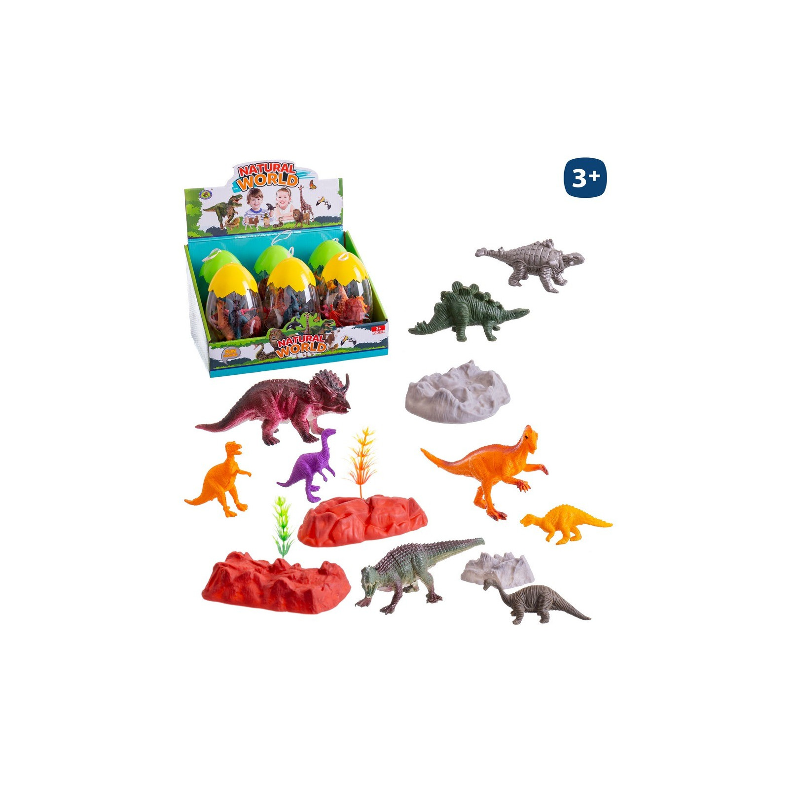 S 15 dinosaure pvc 7 cm