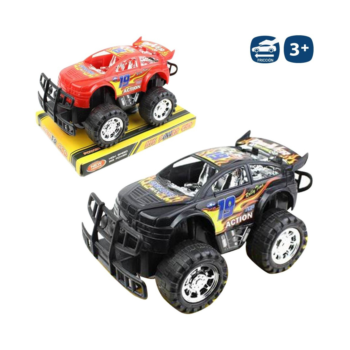 Voiture de sport à friction 3 c 15 x 9 x 8 cm